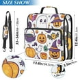 thumbnail image 5 of 3 Ring Zipper Binder with Shoulder Strap Waterproof Trapper Keeper 2 Inch D-Ring 500 Sheets Capacity Cartoon Ghost Pumpkin Bats, 5 of 8