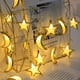 thumbnail image 4 of Cadena de luces de luna y estrella bañadas en oro de Oriente Medio, luz de batería dorada, festival de Gulbang, luz decorativa navideña con forma de luna y estrella hueca, 4 of 4