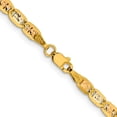 thumbnail image 3 of Auriga Fine Jewelry 14K Tri-Color Gold 3.8mm Valentino Chain Bracelet 7inch for Women, 3 of 5