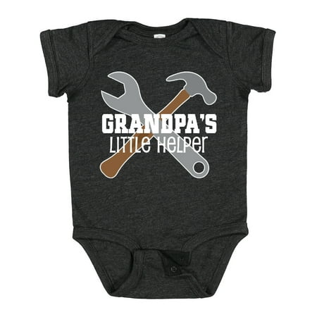 

Inktastic Grandpa s Little Helper Gift Baby Boy Bodysuit