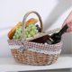 thumbnail image 3 of Country Style Wicker Picnic Basket Hamper With Lid And Handle Liners For Picnics, Parties And Bbq, 3 of 4