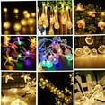 thumbnail image 5 of LED solar string lights, garden decoration lights, lawn garden decoration, Christmas day lights ([solar two modes] [5 meters 20 lights] warm white stars), 5 of 5