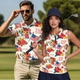 thumbnail image 2 of Aplkyhs 250th Anniversary Matching Golf Shirts for Couple Racerback Design Funny Men Women Matching Couple Golf Shirts 4-Way Stretch Golf Tennis Tank Top, 2 of 6