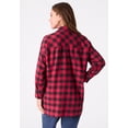 thumbnail image 2 of Roaman's Women's Plus Size Plaid Flannel Tunic, 2 of 6