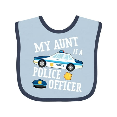 

Inktastic My Aunt is a Police Officer Gift Baby Boy or Baby Girl Bib
