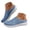 Light Blue, variant on Womens and Mens Breathable Walking Mules Open Back Mesh Sneakers Comfortable Slip on Knit Flat Shoes for Spring Summer size 8.5 Black