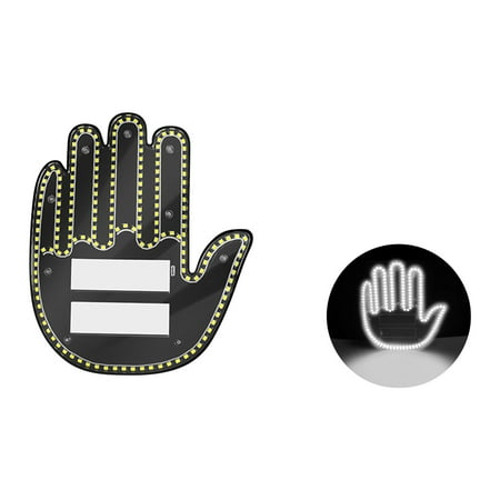 

Car Finger Light Gesture Light Car Multi-function Alert Reminder Light Antitailgating Light Interactive Palm Light Summer Savings Clearance Sale