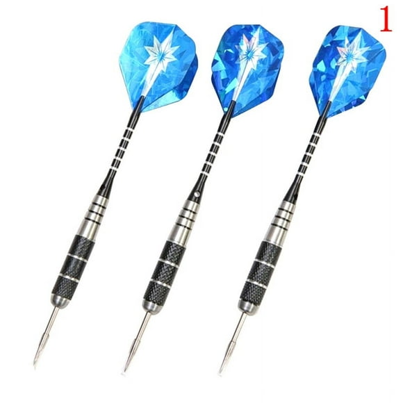 Ensemble de 3 Pcs Fléchettes à Pointe Aiguille en Acier au Tungstène avec 3 Vols Chauds Professionnels