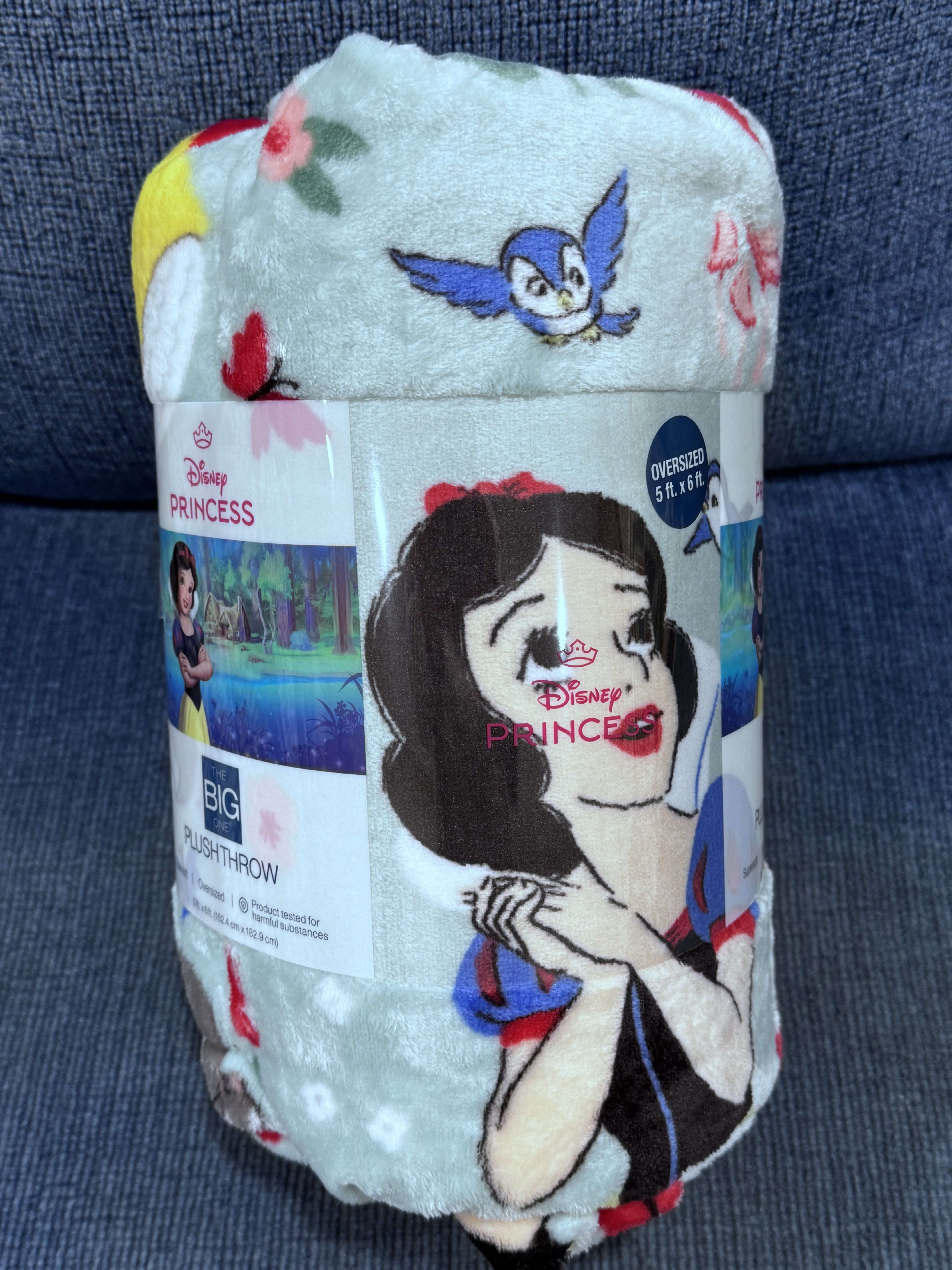 Big One Oversized Disney Princess Snow White Microplush Throw Blanket 5' x 6'