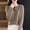 Coffee, variant on Cardigans Sweaters For Women Solid Color Elegant Button Front Long Sleeve Cardigan Spring Fall