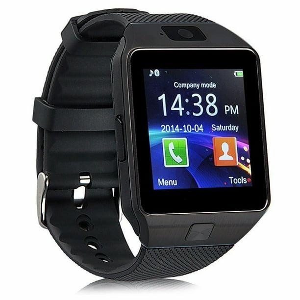 bedreiging nul lucht Bluetooth Smart Watch DZ09 Smartwatch GSM SIM Card With Camera For Android  IOS Black - Walmart.com