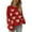 B-Red, variant on Cute Christmas Sweaters for Women 2025 Long Sleeve Crewneck Xmas Santa Knitted Pullover Sweater Jumper Tops