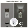 thumbnail image 3 of Balery Retro Tape Pattern LED Night Light with Automatic Sensor Plug in Night Light with Dusk-to-Dawn Light Sensor LED Nightlight 0.5W-UK, 3 of 7