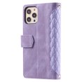 thumbnail image 5 of For iPhone 11 Pro Max Premium PU Leather Crossbody Case Purse Zipper Pocket Magnetic Folio Card Slots Wallet Kickstand Phone Case with Shoulder Strap & Wrist Strap For iPhone 11 Pro Max,
Purple, 5 of 14