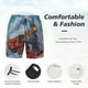 thumbnail image 3 of Balery Cartoon Train Hot Air Balloon Bañador para hombre, shorts de playa de secado rápido con entrepierna y forro de compresión-Medium, 3 of 6