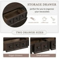 thumbnail image 6 of Console Table, Console Tables for Entryway with 4 Drawers and Open Storage Shelf, 60" Long Sofa Table in Solid Wood, Narrow Console Table for Living Room, Couch, Hallway, Kitchen Counter, Espresso, 6 of 9