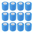 thumbnail image 2 of 12 Pack 4.5M Bandage Élastique Animal Auto-Adhésif pour Réparation de Sabot de Vache Non Tissé Polyester Imperméable pour Bétail Bleu, 2 of 5