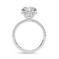 thumbnail image 4 of AFFY Hidden Halo Solitaire Engagement Ring for Women, 3.50 Carat (ctw) Cushion and Round Cut Lab Grown Diamond Ring In 10K Solid White Gold F-G, VS-SI Quality Ring Size-8.5, 4 of 7