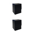 thumbnail image 4 of Speravity Caja de baraja elegante y moderna para protección de naipes, caja de baraja de cartas coleccionables, negro y azul azul negro 2Conjunto, 4 of 6