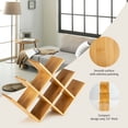 thumbnail image 6 of Gymax 8-Bottle Wine Rack Bottle Holder Bamboo Storage Shelf Countertop Freestanding, 6 of 9