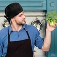 thumbnail image 3 of Miangastore 2pcs Chef Hats Adjustable Chef Caps Kitchen Restaurant Men Women Chef Hats Food Service Hats (Black), 3 of 8