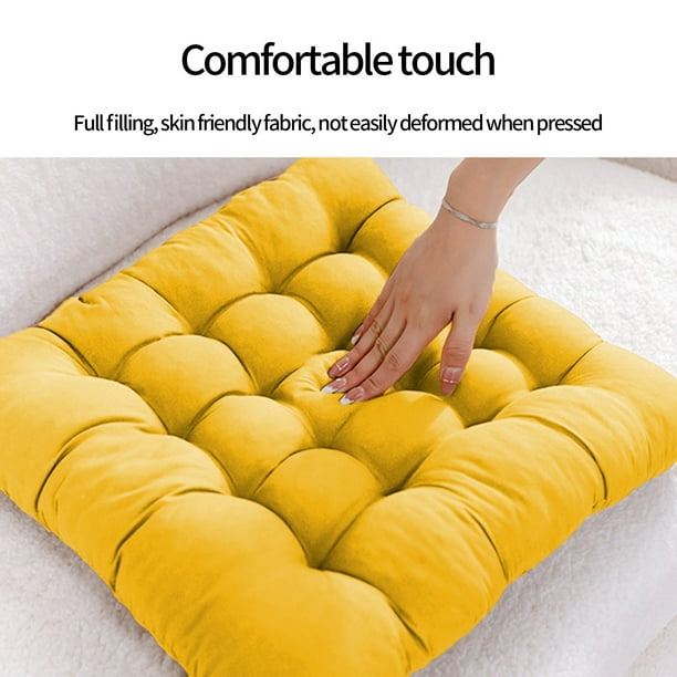 Lot De 4 Coussins De Siège Antidérapants à Nouer 40cm - Rouge Foncé Pour Chaises Jardin Terrasse Cuisine