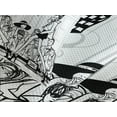 thumbnail image 4 of Ambesonne Fashion Quilted Bedspread Set 3 Pcs, Fashion Women Catwalk, King Size, White Black, 4 of 5