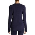 thumbnail image 3 of ClimateRight by Cuddl Duds Stretch Fleece Women's Long Sleeve Crew Neck Base Layer Top, Sizes XS to 4X, 3 of 6