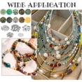 thumbnail image 5 of Round Beads Making Kit Natural Green Gemstone Jewelry Making Kit Women Handicraft Pendant Charms Making All Materials Set for DIY Bracelet Necklace Jewelry Accessories, 5 of 6