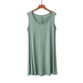 thumbnail image 5 of Dlentnea Women Plus Size Tank Nightgowns Sleeveless Comfortable Breathable Loungewear Soft Sleepwear Dress, 5 of 8