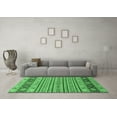 thumbnail image 3 of Ahgly Company Indoor Square Abstract Emerald Green Modern Area Rugs, 4' Square, 3 of 4