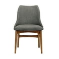 thumbnail image 4 of Azalea Charcoal Fabric and Walnut Wood Dining Side Chairs - Set of 2, 4 of 8