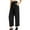 Black, variant on Women Pants Plus Size, Womens Solid Color Pocket High Waist Adjustable Lace Up Knot Loose Pants Women High Waisted Pants (Khaki,XXL)