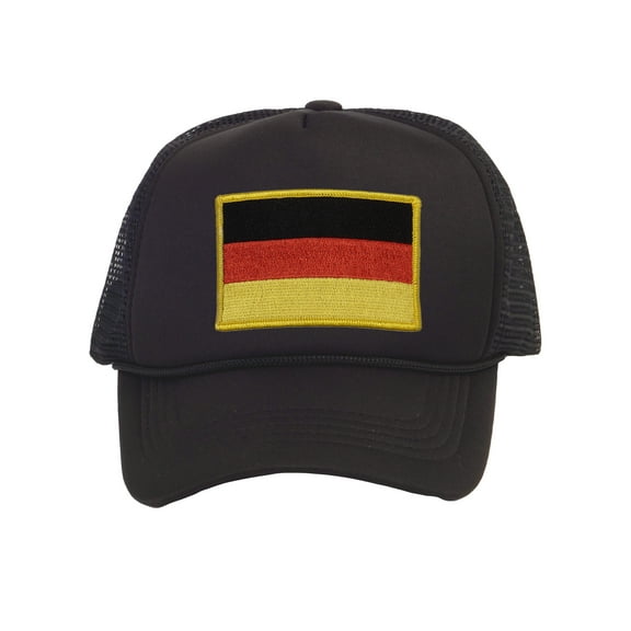 Top Headwear Country Germany Flag Hat - German Trucker Cap Black