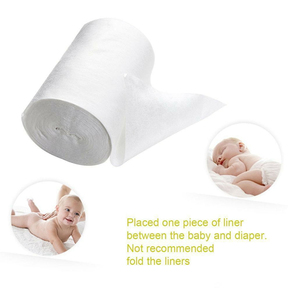 Disposable Bamboo Baby Soft Cloth Nappy Liner Breathable Flushable 100 Sheets RF 