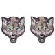 thumbnail image 1 of Parche para ropa con cabeza de Lobo, apliques termoadhesivos DIY, camiseta, vestido, bolsa, pegatina de tela, cabeza de lobo, 2 uds., 1 of 5