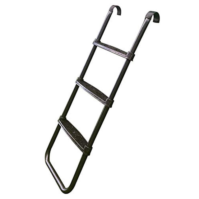 JumpTastic Trampoline Ladder, Universal Trampoline Ladder Accessories 3-Step Ladder Skid-Proof Wide Step Easy Assembly