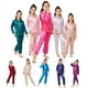 thumbnail image 2 of Pijamas de satén para niños y niñas, ropa de dormir de manga larga con botones, L313, venta al por mayor, 2 of 4