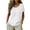 244#White, variant on Women's Cotton Linen Blend T-Shirts Short Sleeve Crewneck Loose Fit Casual Tops Summer Pullover Shirts Daily Wear Khaki 2XL