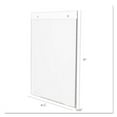 thumbnail image 6 of Classic Image Wall-Mount Sign Holder, Portrait, 8 1/2 X 11, Clear | Bundle of 5 Each, 6 of 7