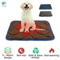 thumbnail image 2 of Deago Self Heating Cat Dog Pad / Self-Warming Cat Dog Bed / Thermal Cat Mat for Outdoor and Indoor Pets (Blue, 22.8" x 34.7"), 2 of 10