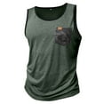 thumbnail image 4 of Elvqul Mens Workout Shirts Big and Tall T-Shirts Graphic Green Crew Neck Stylish with Pocket Tank Tops for Men Pullover, 4 of 9