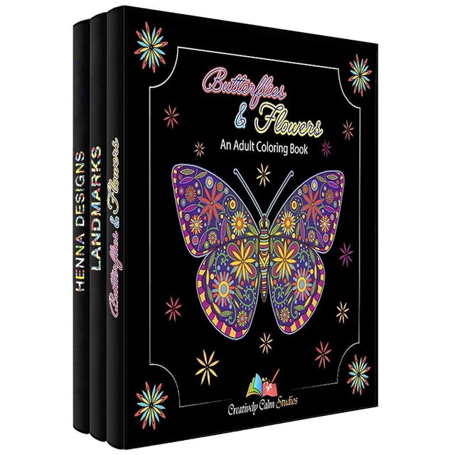 Set de libros para colorear Creatively Calm Studios con más de 120 imágenes