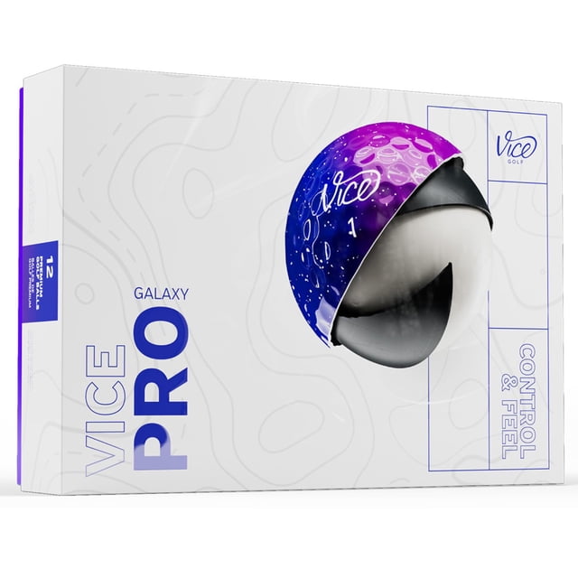 Pelotas de golf Vice Pro Galaxy para velocidad de swing media