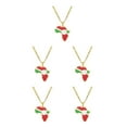thumbnail image 2 of Baohd Collier Pièce à la Mode avec Pendentif Carte d'Afrique Léger Burundi 5Ensemble, 2 of 6