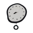 thumbnail image 2 of Reloj colgante de pared, reloj decorativo, adorno minimalista y versátil, decoración de pared para habitación de niños, casa, granja, cafetería, Bar, Negro, 2 of 9