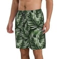 thumbnail image 2 of Goofa Tropical Palm Leaves1 Printed Mens Swim Trunks Summer Quick Dry Short Beach Swimwear Bathing Suits-3X-Large, 2 of 9