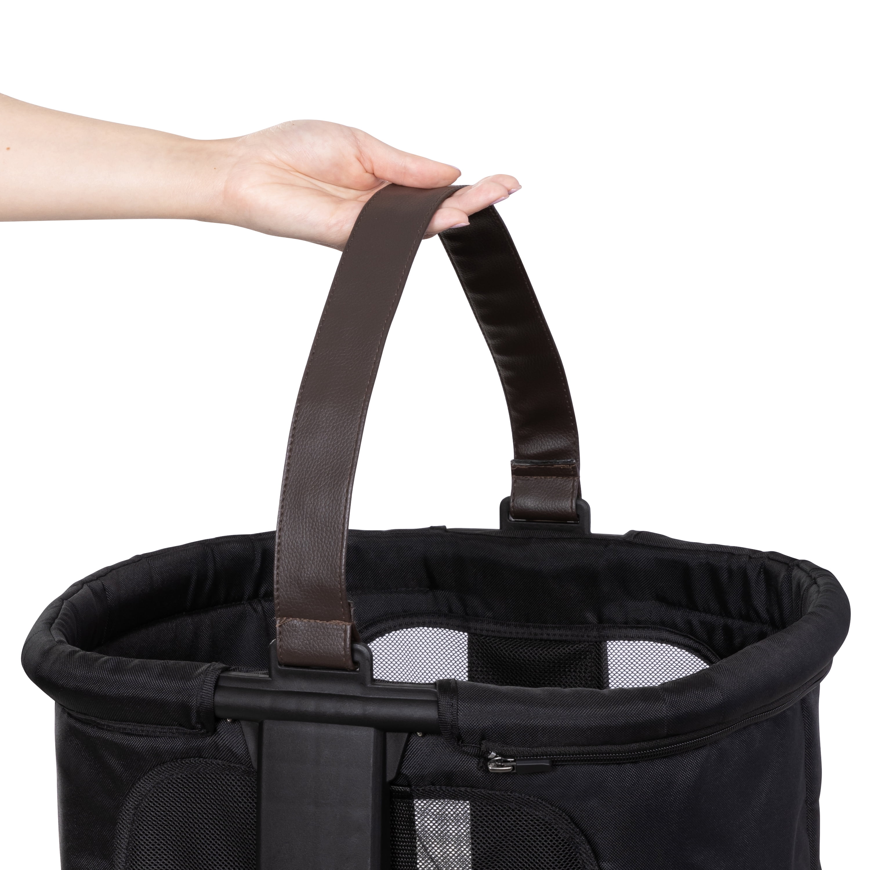 Baby Trend Modular Storage Basket for Morph Single to Double Stroller, Black