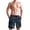 Navy Blue and Gold Marble, variant on Dailycode Men's Quick Dry Swim Trunks Beach Shorts Casual Summer Board Shorts with Pockets, Black and White Tie Dye
