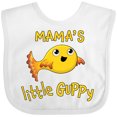 thumbnail image 3 of Inktastic Mama's Little Guppy Cute Yellow Fish Boys or Girls Baby Bib, 3 of 4